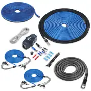 NVX XKIT88 OFC 8 Gauge Complete 8-Ch Amplifier Wiring Kit w/ RCA