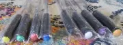 Fondue Forks 8 PC Colored Set