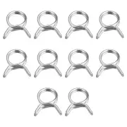 Double Wire Spring Hose Clamp, 20pcs 304 Stainless Steel 9mm Spring Clips