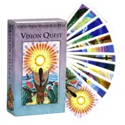 Vision Quest Tarot Deck Cards 78 Cards Fortune Telling Divination Tarot Deck Ideal for Family Parties & Board Playing Games