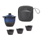Travel Tea Set with Teacups Chinese Kung Fu Teapot for Picnic Home Hotel