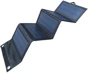 Solar Panel, 20W Folding Mobile Phone Solar Charging Board USB Multi-Function DC Output Photovoltaic Power Generation Panel for RV, Camper, Vehicle, Caravan