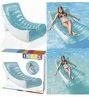 Intex Inflatable Rockin' Lounge Swimming Pool Floating Raft Chair with Cupholder