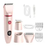 Women Epilator 3 In 1 Electric Hair Shaver Portable Wireless Rechargeable Wet Dry Painless Razors For Face Body Bikini Trimmer