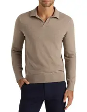 [MJ Bale] Carter LS Polo in Latte