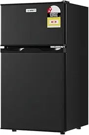 Devanti Bar Fridge, 80L Mini Fridges Organiser Refrigerator Chest Freezer Portable Small Wine Cooler Home Bedroom Car Boat Camp Office Countertop, Fast Frozen Quiet Operation Black