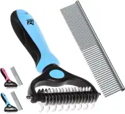 Pet Undercoat Rake - the Ultimate Double-Sided Dog Comb for Shedding Hair - Pet