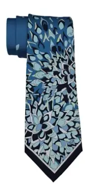Emilio Pucci Multicolored Evolving Tapestry Artsy Printed Tie
