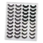 20 Pairs False Eyelashes 4 Styles Mink Eyelashes Fluffy Pack Classic| 12-16MM