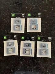 Making Memories Aluminum Square Label Holders 4 Pack Crafts Journals LOT OF 5