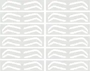 Airbrush Brow Stencil Tape, Airbrush Brow Template, 10 Pairs Eyebrow Dyeing Shaper, Eyebrow Protection Film Strips For Tinting Makeup