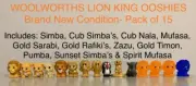15 Woolworths Lion King Ooshies Simba Nala Sarabi Rafiki Zazu Timon Pumba Mufasa