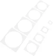 MOKKHNB 8pcs DIY Hollow Painting Stencils Reusable Plastic Shape Templates for Painting and Drawing Projects Multiple for Creative Art and Decor