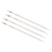 4Pcs Graduated Dropper Pipettes 10ml Reusable Borosilicate Glass Pipette Clear