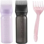 Pairswind Hair Applicator Bottle, Root Comb Applicator Bottle 6 Ounce, Hair Oil Applicator for Scalp and Hair Dye (3)