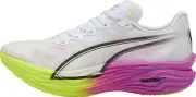 Puma Deviate Nitro Elite 3 Mens Running Shoes White Carbon Plated Run Trainers