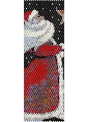 Saint Nicholas Peyote Cuff Beaded Bracelet Pattern Santa Christmas