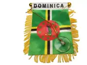 Dominica DA Mini Banner Flag Car Home Window Rearview Mirror island Roseau