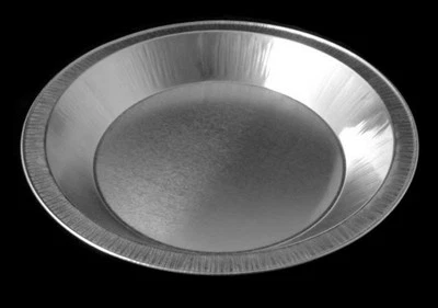 Handi-Foil 9" Smooth Wall Aluminum Pie Pan Deep 50/PK -HEAVY Tin Plates HFA #409