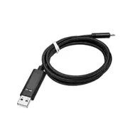 USB Charging Cable + LED Display Nylon Data Wire Cord For Type-C