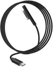 Nylon Braided USB-C Charging Cable for Microsoft Surface Pro, Compatible with Surface Pro 7/Go2/Pro6/5/4/3 & Surface Book, Supports 45W Fast Charging(6ft)
