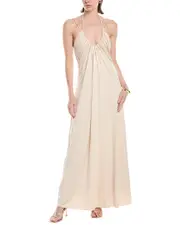SIMKHAI Hayes Draped Back Maxi Dress