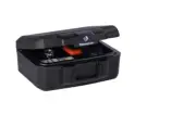SentrySafe 1200 Fire-Resistant Box Safe with Key Lock 0.18 Cu. Ft., Black