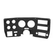 1975-77 Instrument Bezel - Black - Silver Letters - w/AC for Chevy, GMC Truck