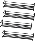 4Pcs Wall Mounted Spice Rack Organizer for Cabinet Door Kitchen Hanging Shelf