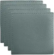 Maxwell & Williams Table Accents Leather Look Cowhide Coaster 10x10cm Set of 4 Dusk