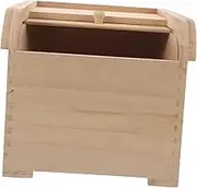 MOLUCKFU Wooden Rice Storage Container with Lid Multipurpose Food Storage Box for Kitchen Organization Capacity Rice Bucket for Beans Grains Cereal and Convenient