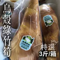 在飛比找台灣好農優惠-【雨怪森林】烏殼綠竹筍3斤/箱-一日75折