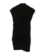 Jumbo Babel ribbed-knit vest S Black