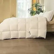 Ultra-Soft Down Comforter King Size, Luxurious All-Season Duvet Insert, 650 Fill Power Hotel Collection Bed Comforter, Features Soft Cotton Cover, 8 Corner Tabs, Box Stitched, Lightweight and Cozy