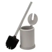 Toilet Brush and Holder | Self Closing Lid | 360 Degree Brush Head | Bathroom...