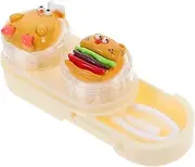 [SAFIGLE] Portable Contacts Lens Container Leak Proof Easy Access Cartoon Design Small Compact for Home Travel