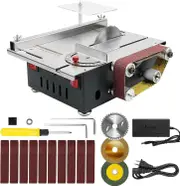 Two Trees 300W Mini Table Saw and Multifunktional Belt Sander Dual Motor Control for Woodworking
