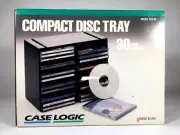 Case Logic 30 CD Tray Storage Rack Wall Mount Holder Organizer USA New In Box