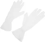 [Healeved] Mesh Gloves for Wedding Bridal Wedding Gloves Short Opera Elegant Black Red White
