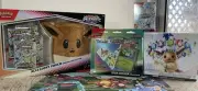 PRISMATIC EVOLUTIONS TECH STICKER COLLECTION, EEVEE POUCH, ETB, BOOSTER BUNLDE
