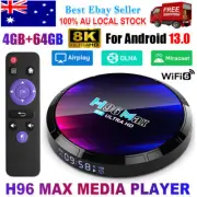 Remote Control TV Box Quad Core 8K HD 4+64G Local Media Playback Bluetooth 5.0