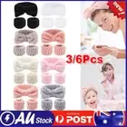6/3x Wrist Sweatband Headband Microfiber Make-Up Towel Band Wristband Scrunchies