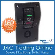 12V DELUXE LED BILGE PUMP ROCKER SWITCH PANEL - AUTO/OFF/(MAN) & CIRCUIT BREAKER