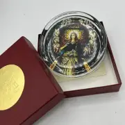 NIB Paperweight Immaculate Conception Stained Glass Window Paperweight