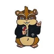 Chip Punk Chipmunk Golf Ball Marker with Magnetic Hat Clip | Animal Punk Rock