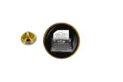 pins pin's badge metal lapel hat button typewritter typist