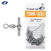 OCEAN CAT Sleeves Cross-line Crane Swivel 3 Way T-Turn Tackle Saltwater Fishing