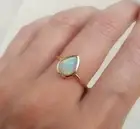 1.40 Ct Ethiopian Opal Bezel Ring 14k Solid Rose Gold