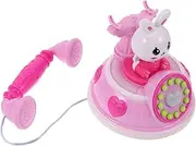 Kisangel Retro Telephone Pretend Play Landline Phone for Imaginative Roleplay and Language Development Multiple Fun Modes for Creative Interaction