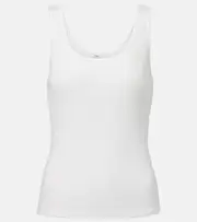 [Chloe] Chloé Logo cotton jersey tank top AU 8 white